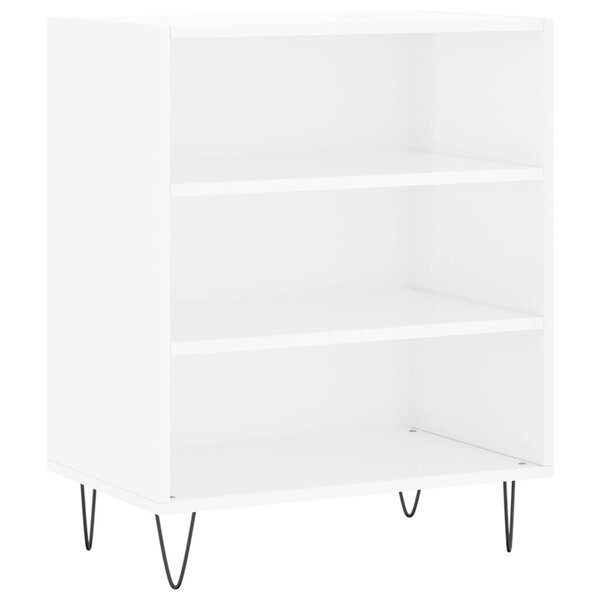 vidaXL Buffet blanc brillant 57x35x70 cm bois d'ingénierie