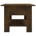 vidaXL Table basse chêne fumé 102x55x42 cm bois d'ingénierie