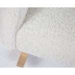 Childhome chaise à bascule pour enfants peluche blanc cassé