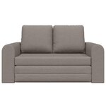 vidaXL Canapé-Lit Taupe 148 x 71 x 83 cm tissu