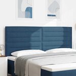 vidaXL Tête de lit LED avec des lumières à LED Bleu 200 cm Polyester