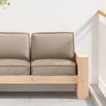 vidaXL Set de coussins de palette 2 Pièces Taupe Tissu Oxford