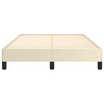vidaXL Cadre de lit sans matelas crème 120x190 cm similicuir