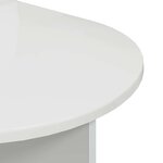 vidaXL Table de chevet Blanc brillant 48 x 49 x 65 cm