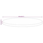 vidaXL Dessus de table Ø 80x3 8 cm rond bois de manguier massif