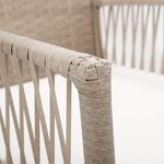 vidaXL Fauteuils de jardin avec coussins 2 Pièces Beige Résine tressée