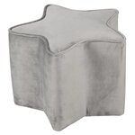Roba pouf en forme d'étoile pour enfants gris argenté