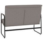 vidaXL Banc Taupe 100x64x80 cm Tissu