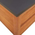 vidaXL Boîte de rangement de jardin 60x50x55 cm bois d'eucalyptus