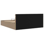 vidaXL Cadre de lit à rangement hydraulique et LED 160x200 cm