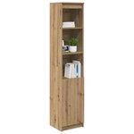 vidaXL Buffet haut chêne artisanal 37 5x35x180 cm bois d'ingénierie