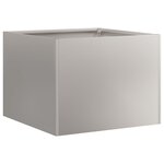 vidaXL Jardinière rouillé 40x40x30 cm acier inoxydable