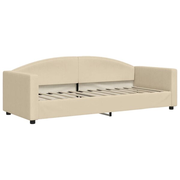 vidaXL Lit de repos crème 80x200 cm tissu