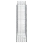 vidaXL Paniers à gabions arqués 6 Pièces 200x50x180/200 cm Fer galvanisé