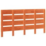 vidaXL Tête de lit Brun cire 160 5 x 3 x 80 cm Pin massif