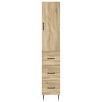 vidaXL Ensemble de Meubles 2 Pièces Chêne Sonoma 33 x 34 5 x 90 cm