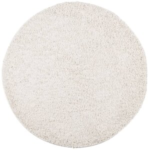 vidaXL Tapis shaggy PAMPLONA poils longs moderne crème Ø 200 cm