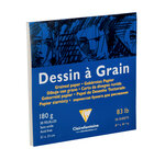 Bloc dessin à grain 180g 21x21cm 30 feuilles CLAIREFONTAINE