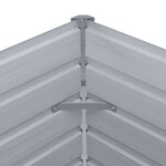 vidaXL Jardinière 320x40x77 cm Acier galvanisé Gris