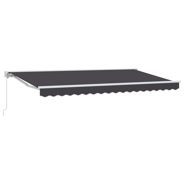 vidaXL Auvent Rétractable Anthracite 350x200 cm tissu