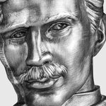 NIKOLA TESLA Shaped 2 Oz argent monnaie 10000 Francs Chad 2023