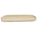 vidaXL Coussin pour assise / dossier de palette Beige 120 x 50 x 12 cm