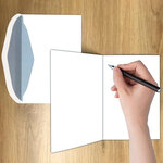 Carte FLUO Texte NÉON MERCI Beaucoup Remerciements avec Enveloppe 12x17,5cm