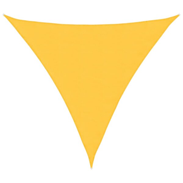 vidaXL Voile de parasol tissu oxford triangulaire 5x5x5 m jaune