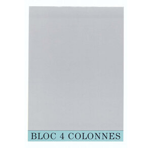 BLOC COMPTABLE 29,7/21 4 Col. 70Fls. EXACOMPTA