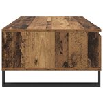 vidaXL Table basse Bois Ancien 90 x 60 x 35 cm Bois d'ingénierie