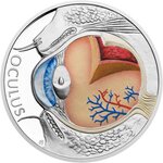 Pièce de monnaie en Argent 1 Dollar g 31.1 (1 oz) Millésime 2025 Human Body EYE (PRÉCOMMANDE)