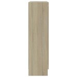 vidaXL Armoire à vitrine Chêne sonoma 82 5x30 5x115 cm Bois ingénierie