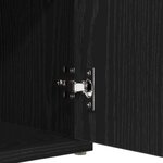 Banc de rangement vidaXL Chêne noir 100x30x48 cm Bois aggloméré