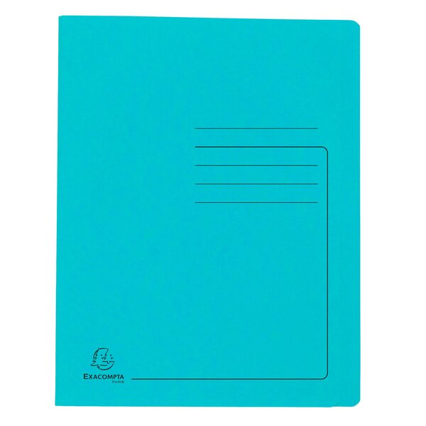 Chemise À Lamelle Carte Lustrée 355gm2 - A4 - Turquoise - Exacompta