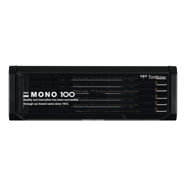Crayon Graphite Haute Qualité MONO100 assortiment de 12 duretés différentes x 6 TOMBOW