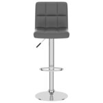 vidaXL Tabouret de bar Gris Similicuir