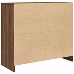 vidaXL Buffet chêne marron 85x34x76 cm bois d'ingénierie