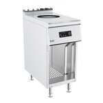 Réchaud wok induction sur meuble gamme 700 - 5 kw - combisteel -  - acier inoxydable 400x700x900mm