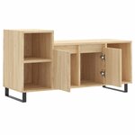 vidaXL Meuble TV Chêne sonoma 100x35x55 cm Bois d'ingénierie
