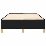 vidaXL Cadre de lit sans matelas noir 120x200 cm tissu