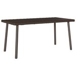 VidaXL Table basse de jardin rectangulaire marron 40x40x37 cm rotin