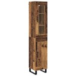 vidaXL Haut Armoire Bois Ancien 34 5 x 34 x 180 cm Bois d'ingénierie