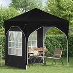 vidaXL Tente de fête pop-up 192 x 192 x 245 cm Noir
