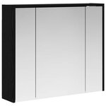vidaXL Armoire Miroir de Salle de Bain Chêne noir 73 5 x 16 x 62 5 cm