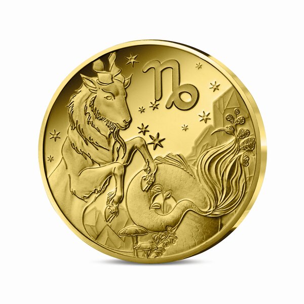 Signes astros - Capricorne - Monnaie de 5€ 1/2g or