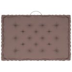 vidaXL Coussins de plancher de palette 3 Pièces Taupe Coton