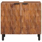 vidaXL Meuble sous Lavabo de Salle de Bain Marron 62 x 33 x 58 cm