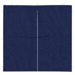 vidaXL Mur de tente de fête 2 pièces 200 x 195 cm Bleu PE et acier