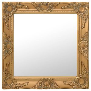 vidaXL Miroir mural style baroque 50x50 cm Doré