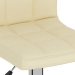 vidaXL Tabouret de bar Crème Tissu